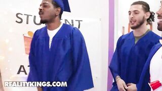 REALITY KINGS - Hotty Youngs And Hailey Rose Share Rocket Large Shlong In Front Of Their Allies