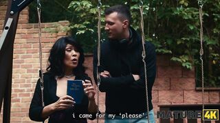 MATURE4K. Oriental riding youthful Czech chap