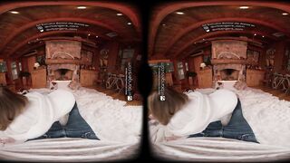 VR Bangers: Hawt Golden-haired Sucks And Screws During Romantic Getaway In A Country Cottage - VR Porn