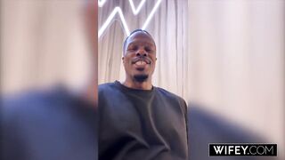 WIFEY Fresh Hotwife Maria May Gets Double BBC Creampie Whilst Hubby Watches