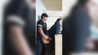 Alone with my maid, my wife nearly caught us