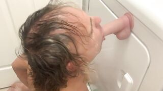 Foot job on a vibrator.