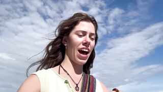 Youthful Whore Gets Caught Sneaking Away From Family Vacation To Masturbate in Public in Costa Rica