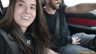 DTFsluts - Abbie Maley brunette hair outdoor wench likes knob