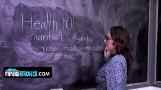 Can Your Class Pass the Large Titted Teacher's Fuckfest Test? That babe'll Educate U Anything That babe Knows