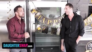 Lustful Step Daughters Get Their Stepdads' Large Rods and A Priceless Screw As Graduation Present