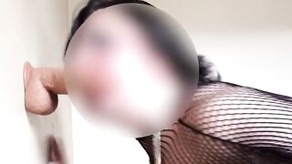 Trisha Trash practices her unfathomable mouth skills so that babe can become a real floozy one day