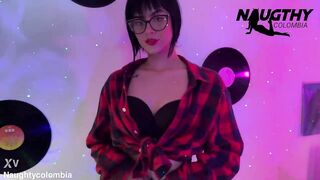 Glamorous hotty from the 80s masturbates for her boyfriend