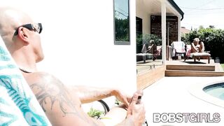 BOBSTGIRLS - Leilani Li Spotted Sunbathing, Gets Drilled