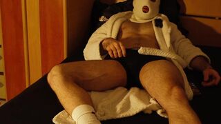 Lazily Massaging My Teat, Slow Jock Rub and Getting Aroused