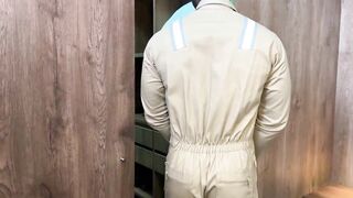 Sexy breasty mother I'd like to fuck can't control herself and suggests herself to the plumber with a large jock - Monique Fuentes