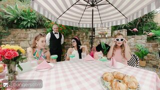 VR Bangers: 3 Excited Wives Tempt U Into a Sexy Foursome at Palm Royale Club pt.three