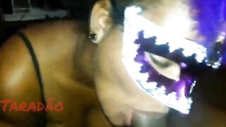 Nasty ebony beauty giving a great oral pleasure