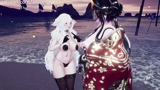 Slutty Shemale hentai and her breasty ally begin 2026 with a Fuck on Fresh Years