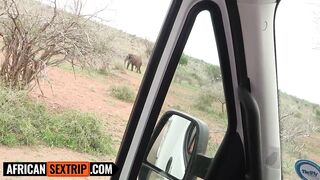 Obedient Black Girlfriend Sloppy Sucks Large Weenie American BF On Vacation