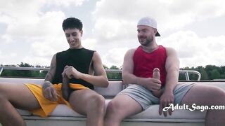 Most good Buds Bust Nuts Jointly on Boat - Str8 to HOMOSEXUAL!