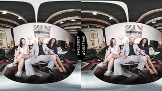 UP CLOSE VR - Cuckold Lesbo Olivia Jay Watches Girlfriend Dharma Jones Get Laid By Hung Dude - POV