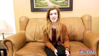 Lusty Ginger Keaton Finger Screws Her Vagina To Give A Unfathomable BJ!