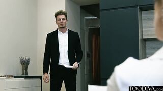 Lesbo Accountant Discovers That babe Likes Hard Rod - Sata Jones