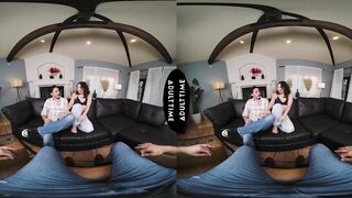 UP CLOSE VR - Cuckold Guy Desires To See U Screw His Girlfriend Kimmy Kimm On Livestream - POV