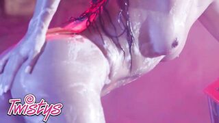 TWISTYS - Beautiful Kylie Rocket Widens Her Legs And Shows Off Her Skills With A Wild Twat Rub