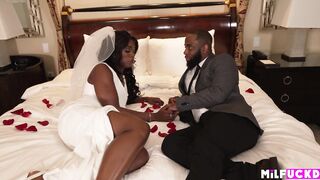 Bride cucks her fresh spouse on wedding night