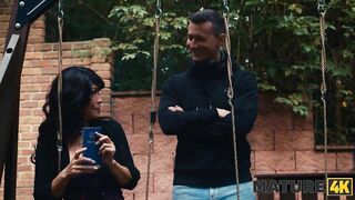 MATURE4K. Oriental riding youthful Czech guy