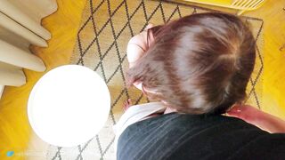 I banged my redhead roommate during the time that that babe was dusting the apartment