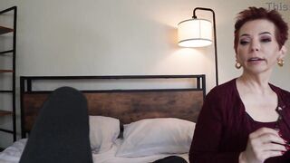 Hot Redhead GILF Trainer Ruby Lynne Distracts U From Studies