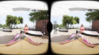 VR Bangers: Breasty Brunette hair mother I'd like to fuck Takes A Youthful Cock In Her Moist Snatch - VR Porn