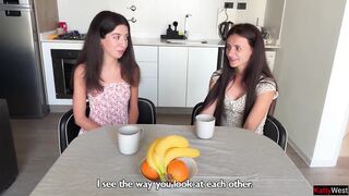 Hawt 3some 2 Gals One Stud - Cunt Licking Cum Giving a kiss Creampie