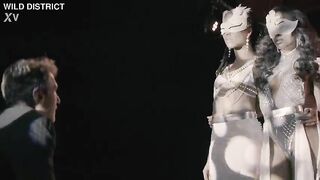 Catwalk of Crave - 3 super hawt models in a intimate fashion show and gripping screw