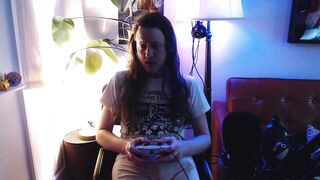 lewd gamer gets disappointed and jerks off about it