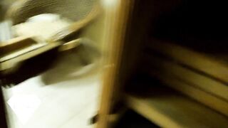 Flashing rod in sauna leads to public oral-sex and sex with stranger mother I'd like to fuck.