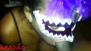 My ebony hotty giving a worthy oral-job.