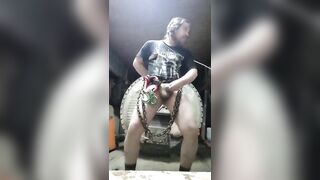Merely metallic chains can make this homosexual stud not cum right on the floor during the time that masturbating! (this chab has a tiny dong! looooool!)