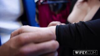 WIFEY Marvelous Curvy Redheaded Hotwife Red Rose Gets Stretched Out By BBC For Hubby