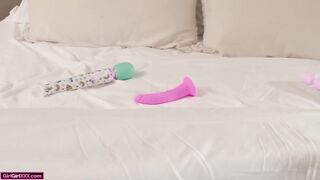 GirlGirlXXX - Large Tit mother I'd like to fuck Goes Down On Her Cute Curious Babysitter (Carmela Grasp & Paris White)