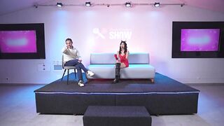 I'm filled with milk!! SaraTaylor in a bizarre Doble penetration with a double cum on her face