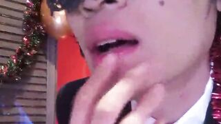 Pleased Recent Year! The cute French-Oriental twink Jon Arteen jerks off, ejaculates into a glass, and drinks his own sperm