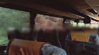 I jerk off on the bus and suck a stranger's jock, and then cum hard during the time that no one is watching.