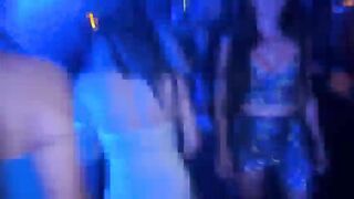 Glamorous bitch openly seduces boyz into sex by dancing out of pants