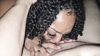 HOT THICK BLACK GIVES THE MOST GOOD HEAD EVER!! SEE ME MAKE HER SQUIRT AND FILL HER CUNT WITH CUM!