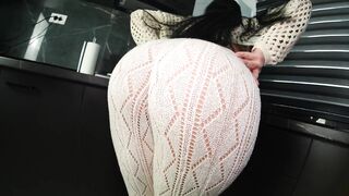 Hot stepmom likes to screw in the kitchen. Her ideal round butt makes me insane