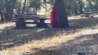 Little Red savaged by the Large Bad Wolf, sucks his shlong and gets a facial