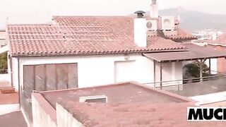 Latin chick mother I'd like to fuck Widens her Legs Wide Open at MuchaSexo