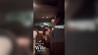 A cuckolded groom asks to switch places with the Uber driver so this chab can see his wife get banged by a real ebony guy.
