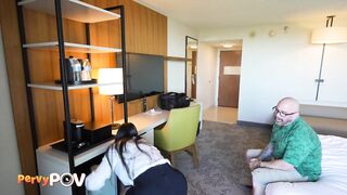 Large Melons Latin babe Housekeeper Esperanza Gomez Screws Lewd Hotel Guest - PPOVS1E5