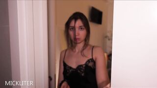 That babe asked me to water her flowers and caught me stroking. A sloppy oral-job and a moist booty