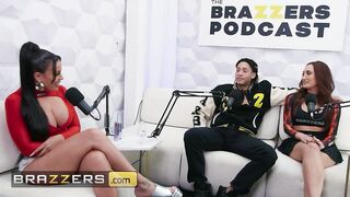 BRAZZERS - Luna Star’s Podcast With Chloe Amour And Derek Savage Turns Into Wild On-Air Trio